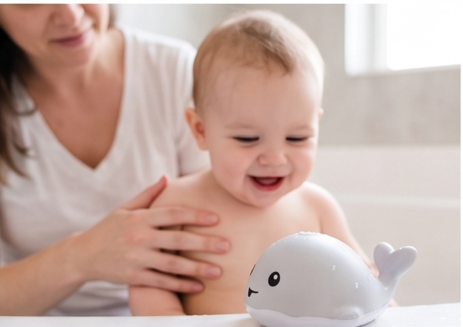 LumiCare™ Montessori Whale Bath Toy